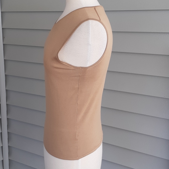 Gucci tan knit blouse vest vintage 90s - Picture 4 of 9